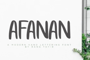 Afanan Font: A Playful Typeface for Handmade Creations