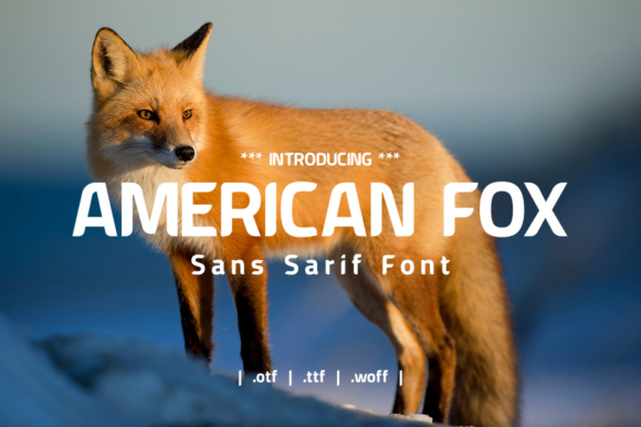 American Fox: A Modern Sans Serif Font for Editorial Design