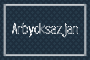 Arbycksazjan Font: A Decorative Typeface for Editorial Design