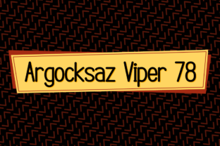 Argocksaz Viper78: A Modern Typeface for Web Design