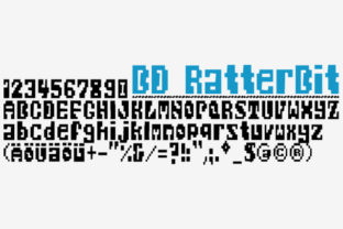 BD RatterBit: A Funky Pixel Typeface for Editorial Design