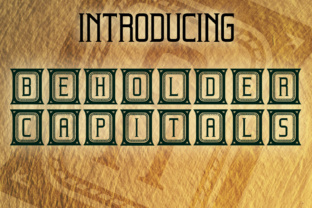 Beholder Capitals: A Decorative Typeface for Editorial Elegance