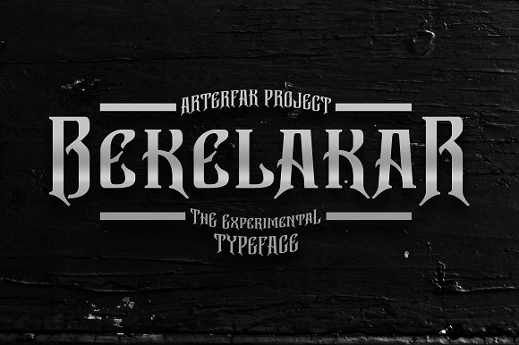 Bekelakar: A Gothic Typeface for Crafting Bold, Haunting Designs