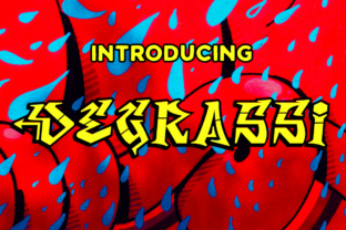 Degrassi Font: A Grungy, Creative Typeface for Makers