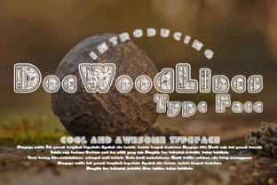 DoeWoodLines: A Charming Decorative Typeface for Crafters