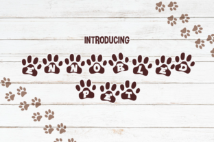 Ennobled Pet: A Font Full of Love and Paw Prints for Makers
