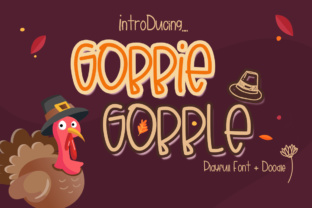 Gobbie Gobble: A Thanksgiving Font with Heart