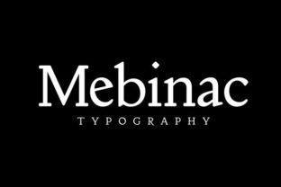 Mebinac Regular: A Serif Font That Brings Handmade Charm to Life