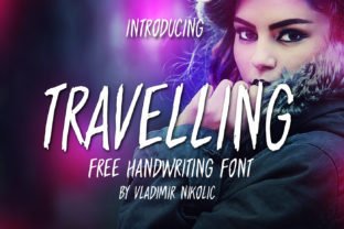 Travelling Free Brush Font for Creative Crafts and Product Designs